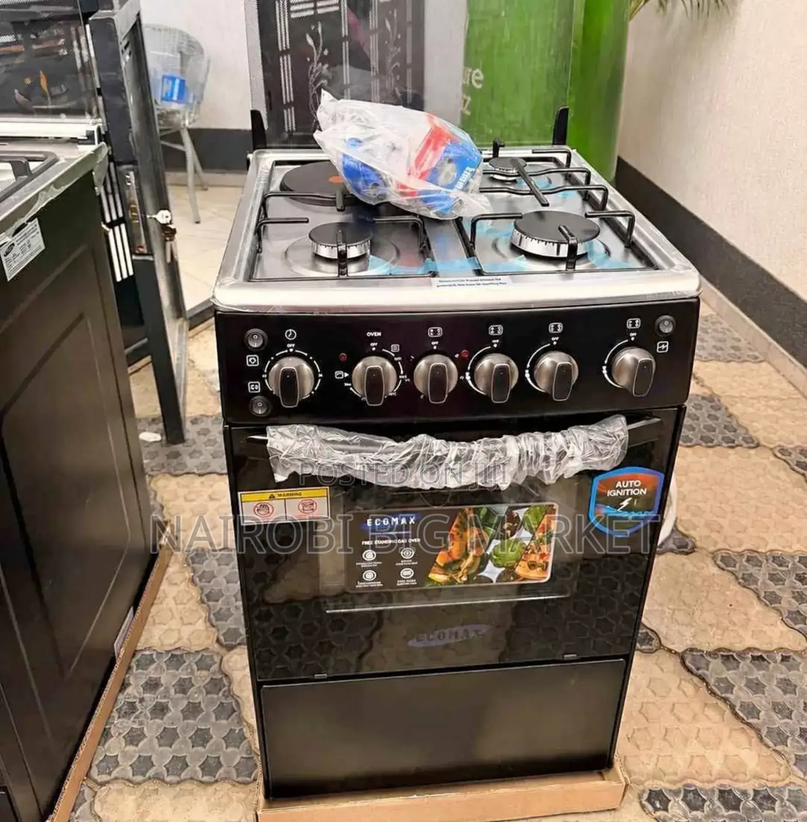 Ecomax 50*55 3+1 Standing Cooker (Grey) Available