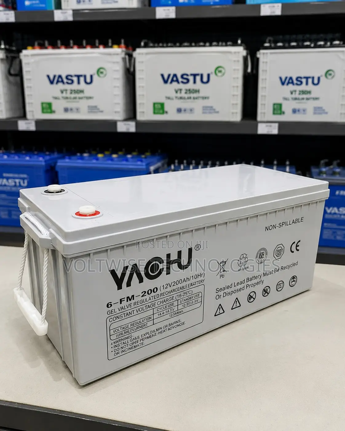 Yachu 200ah Solar Battery for Inverters Backup Power