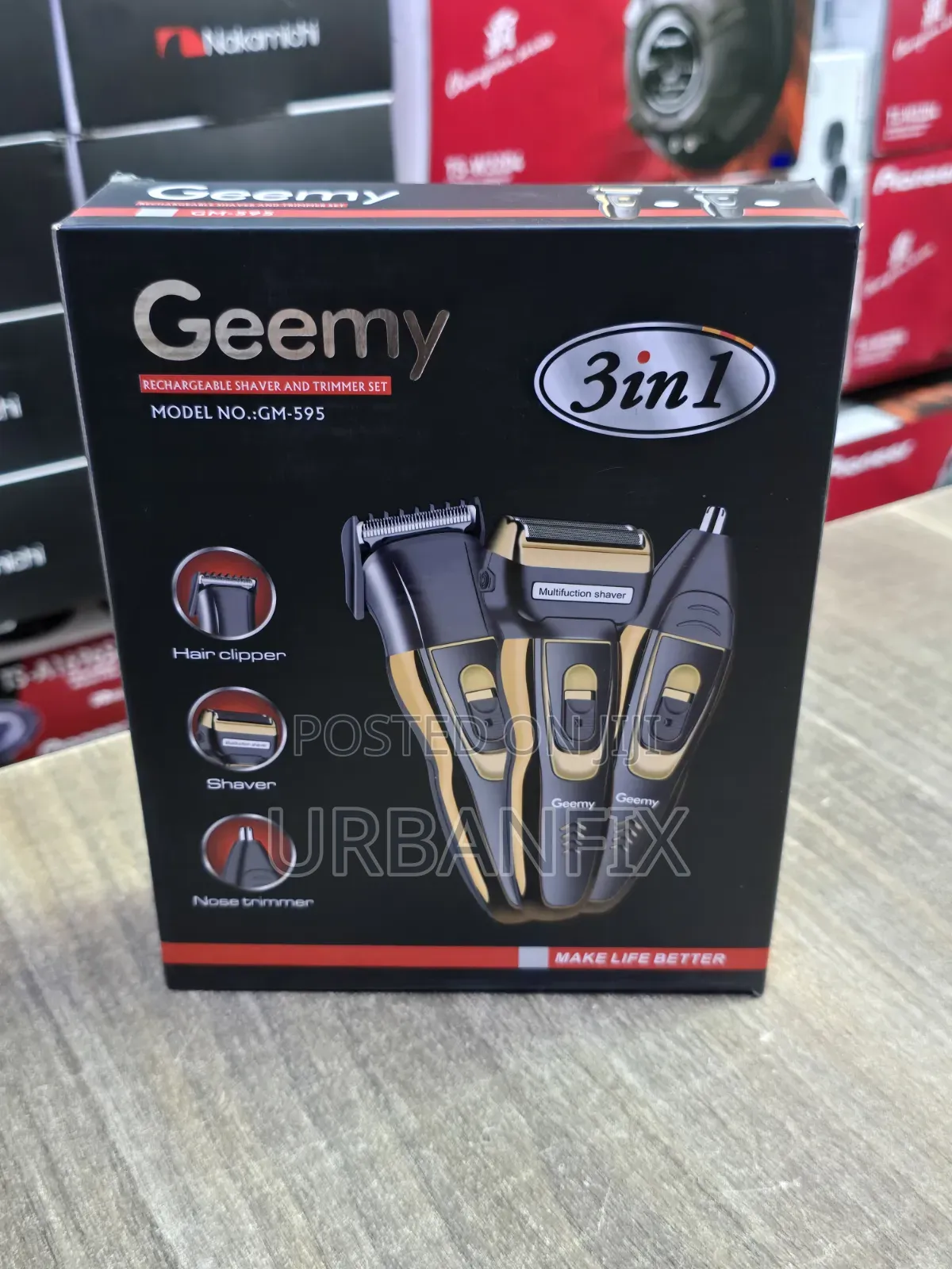 Geemy 3 in 1 Rechargeable Personal Hair Care Set