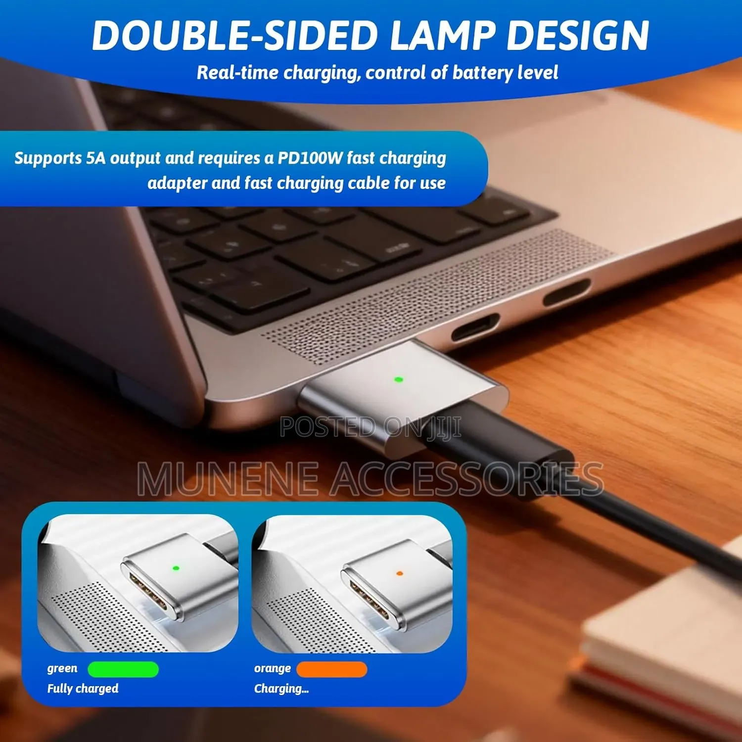 Usb C To Magnetic Adapter For Magsafe 2 Pd 100w Type C Power Converter