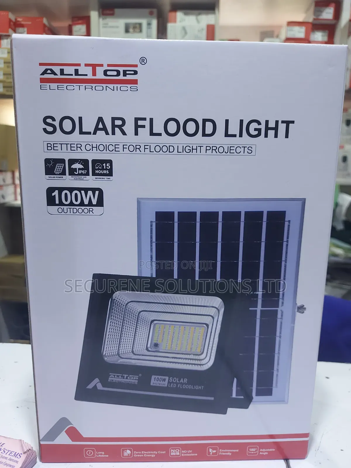 Alltop 100w Solar Flood Light