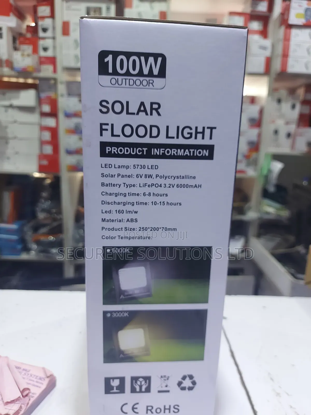 Alltop 100w Solar Flood Light