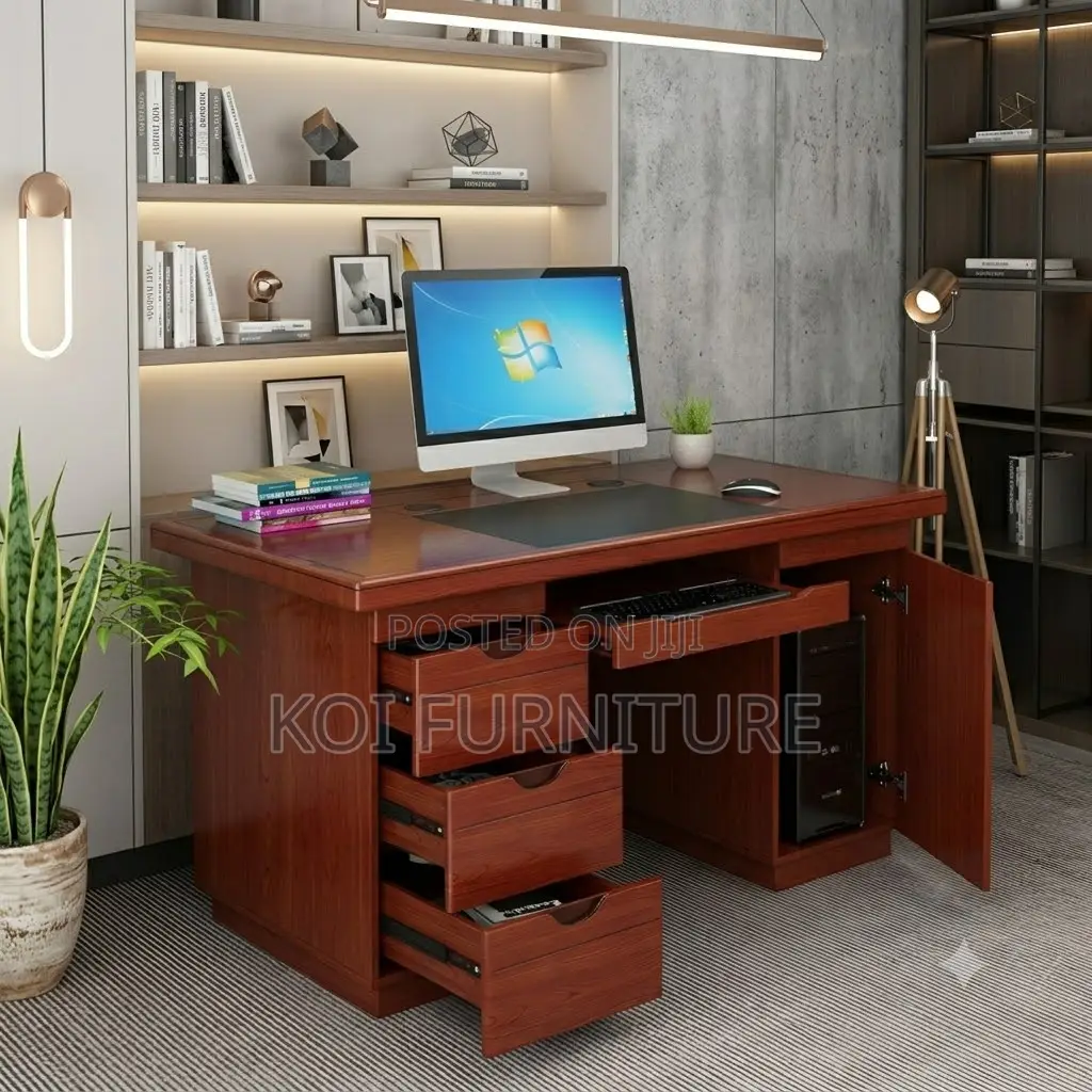 Office Desk; 1.2 Meters Exceutive Mahogany Professional Look Desk