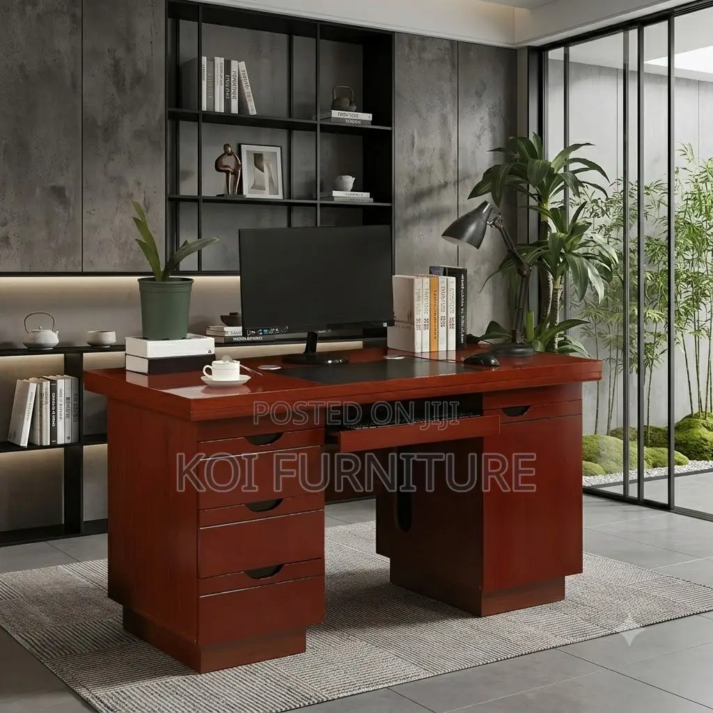 Office Desk; 1.2 Meters Exceutive Mahogany Professional Look Desk