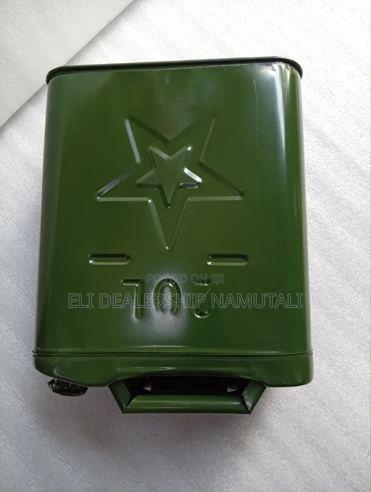 Heavy Gauge Metal Fuel Storage Jerry Can With Carry Handle 20l