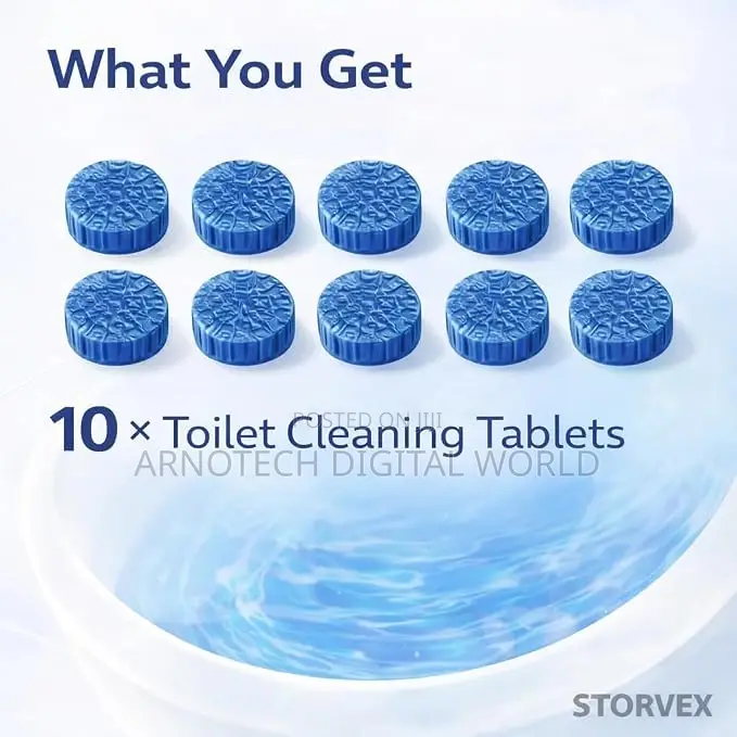 10pcs Bubble Blue Tablets Toilet Cleaner