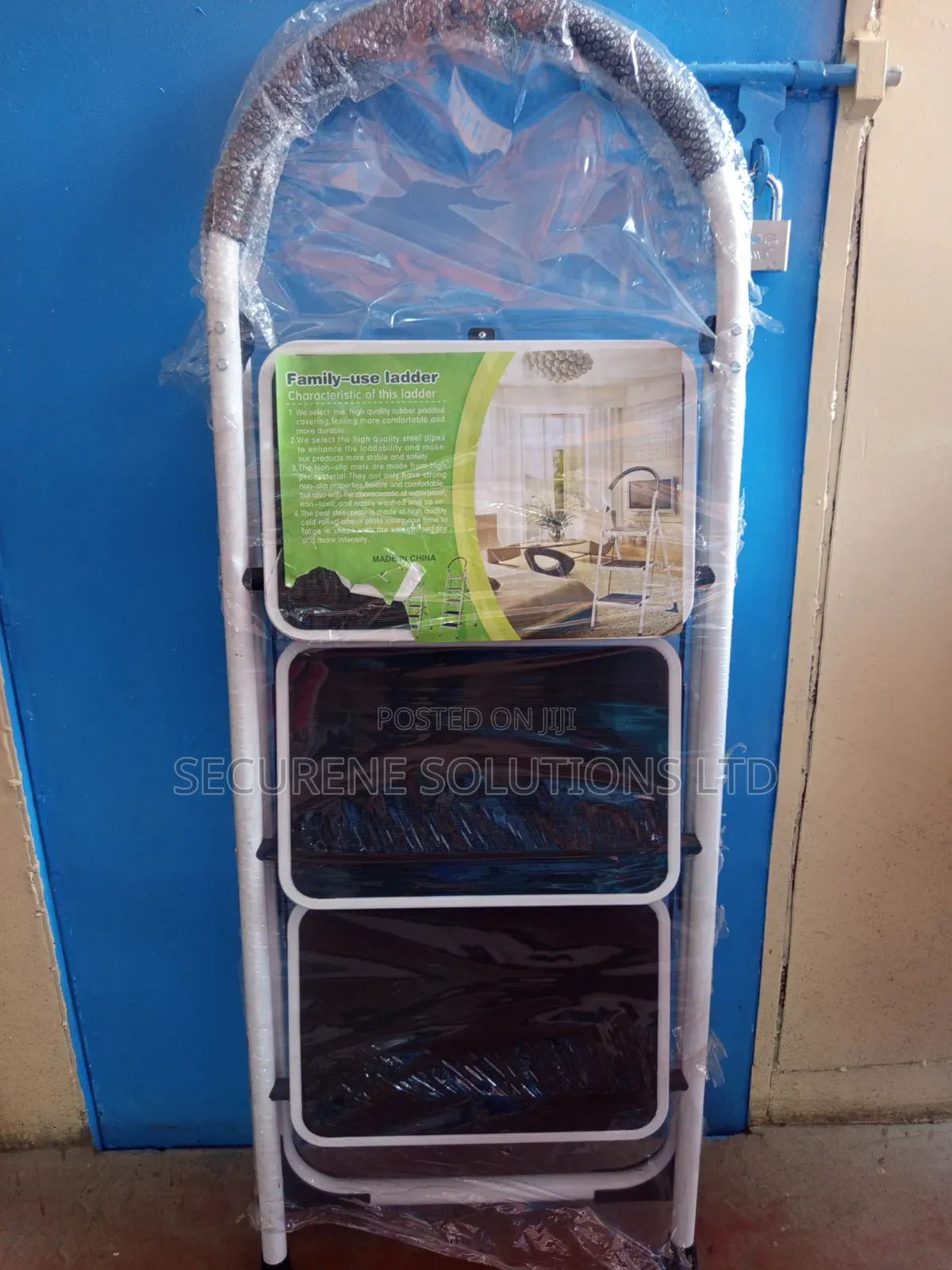 3 Step Steel Household Kitchen Ladder Broad