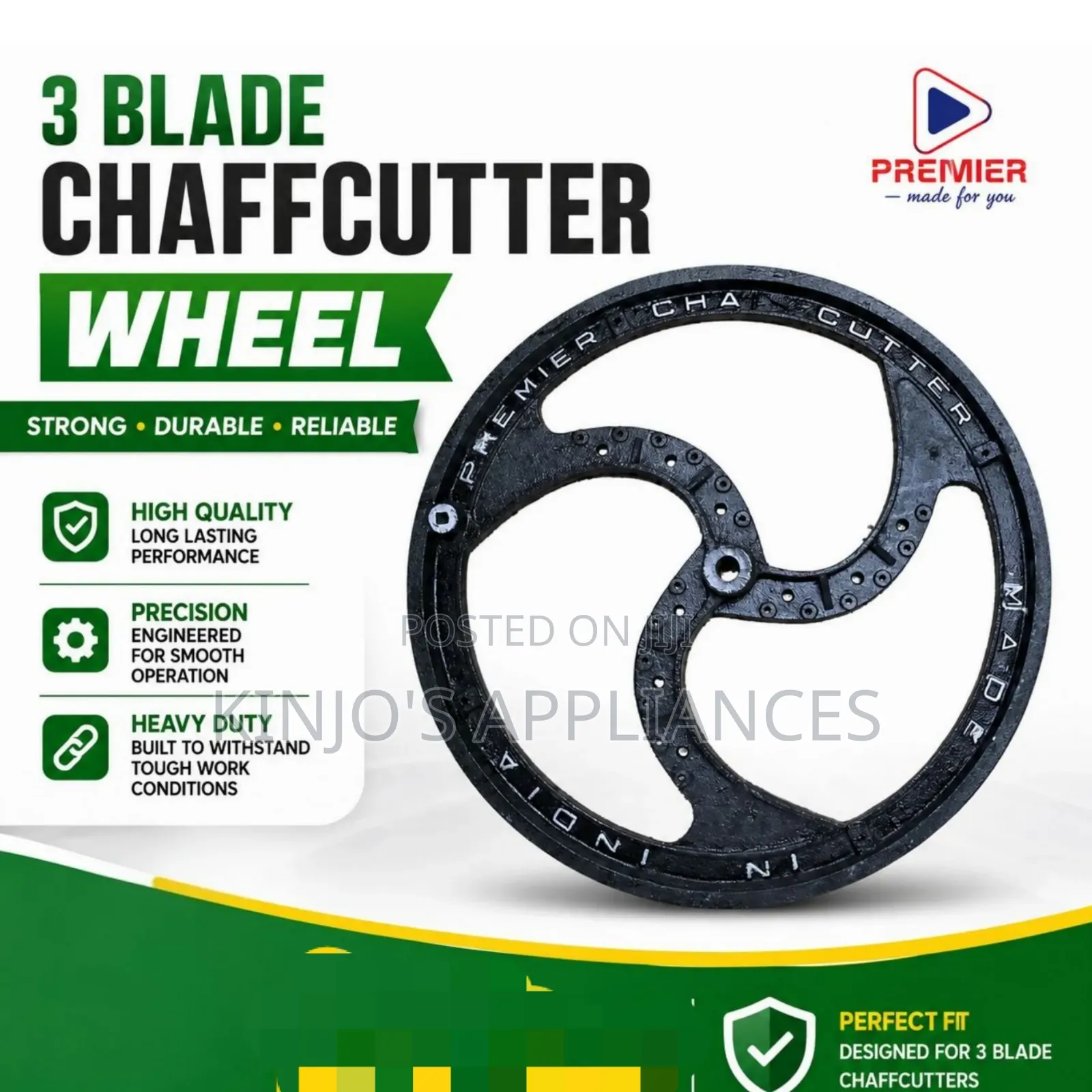 Premier 3 Blade Chaff Cutter Wheel