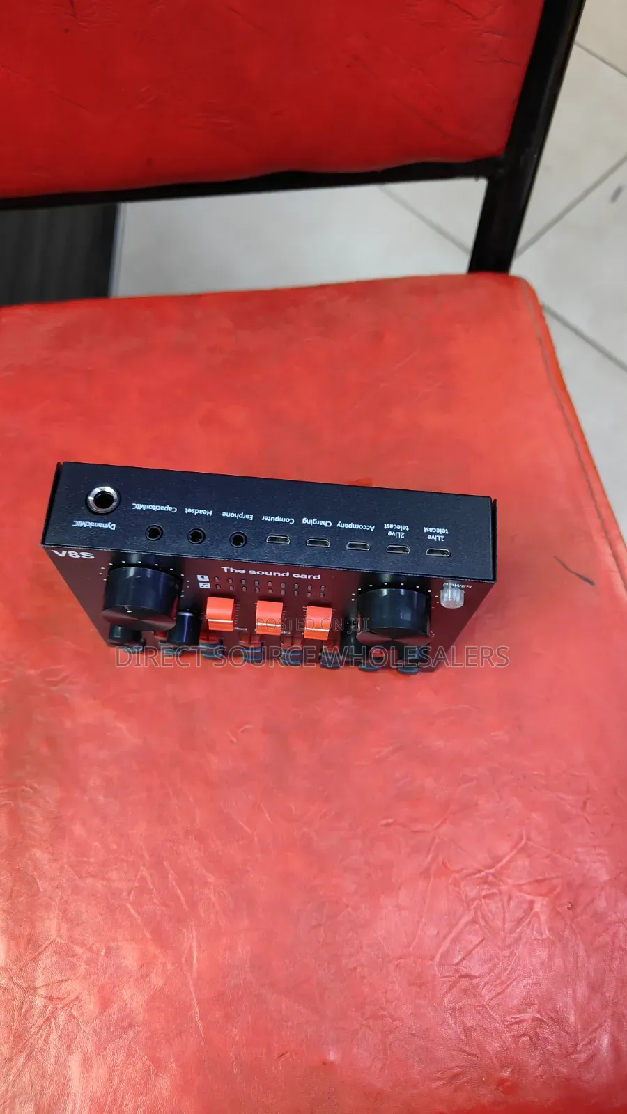 Original V8sk Bluetooth Live Sound Card – Professional Audio Mixer.