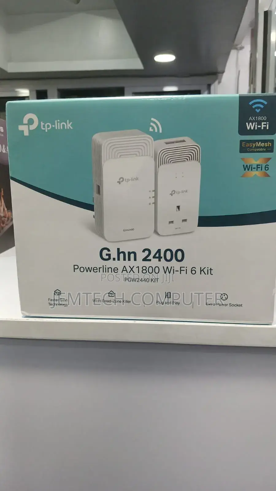 Tp-Link Pgw2440 Kit V1 - Powerline Adapter Kit - Wi-Fi 6