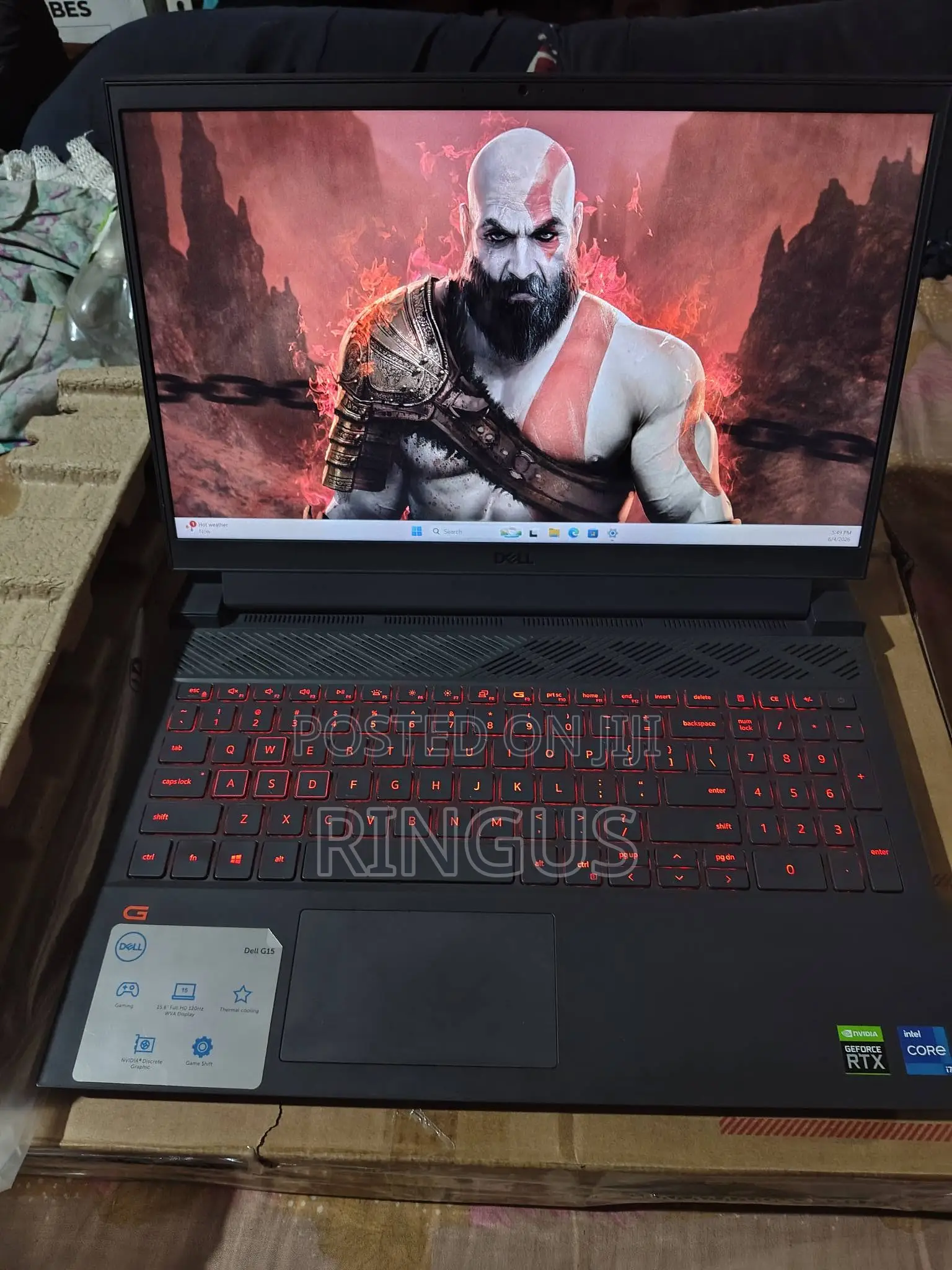 New Laptop Dell G15 5511 16GB Intel Core i7 SSD 512GB