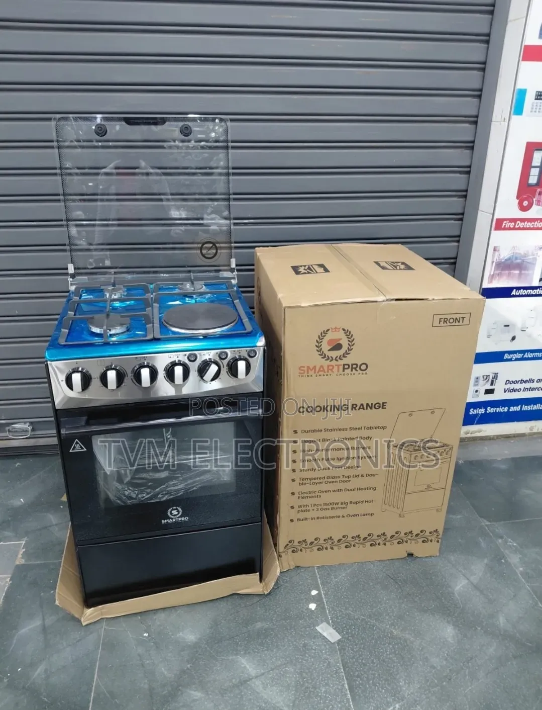 Smart Pro 60x60 – 3 Gas + 1 Electric Hot Plate Electric Oven Grill