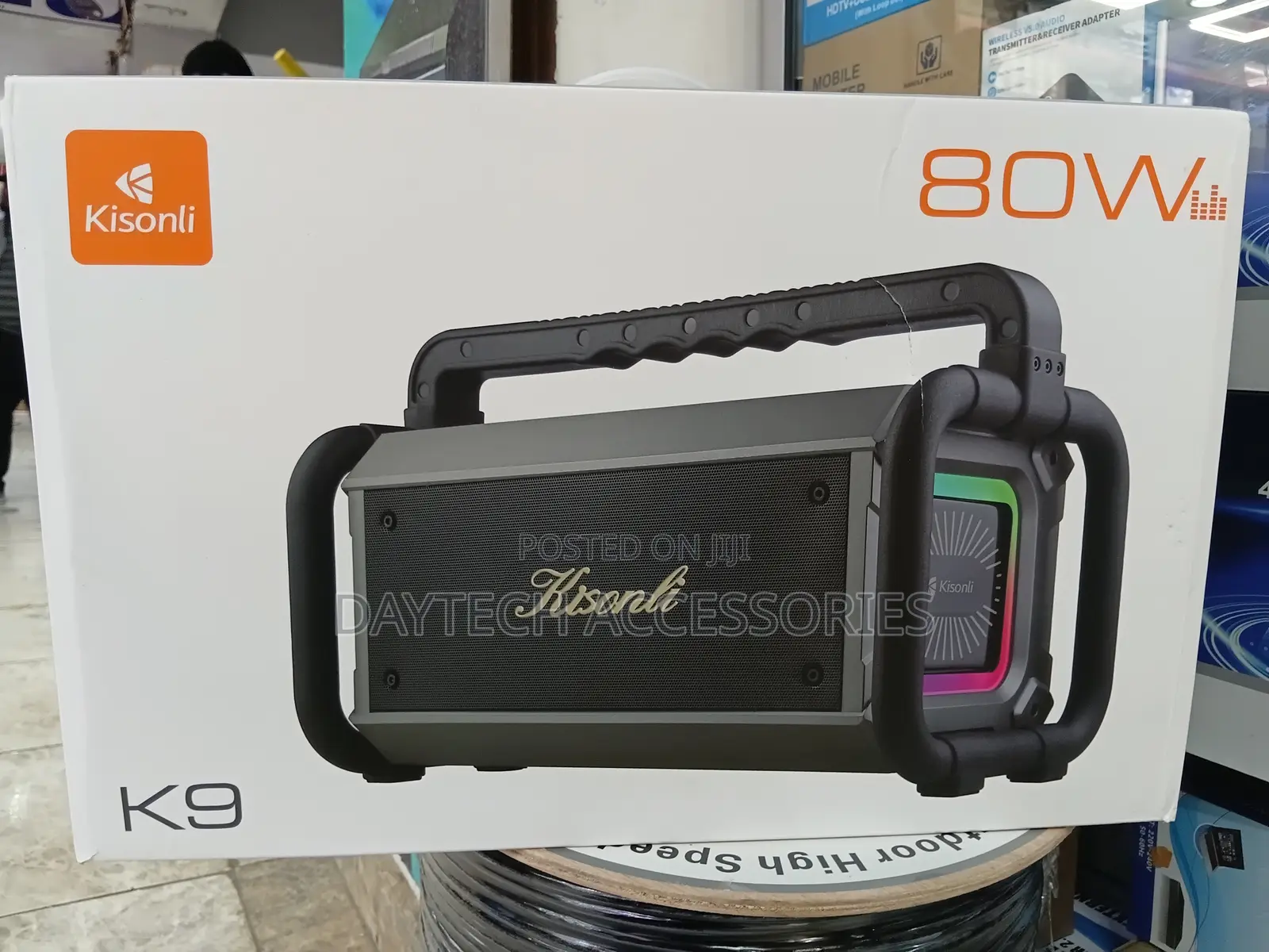 Kisonli Speaker Bluetooth Portable 80w High Power.