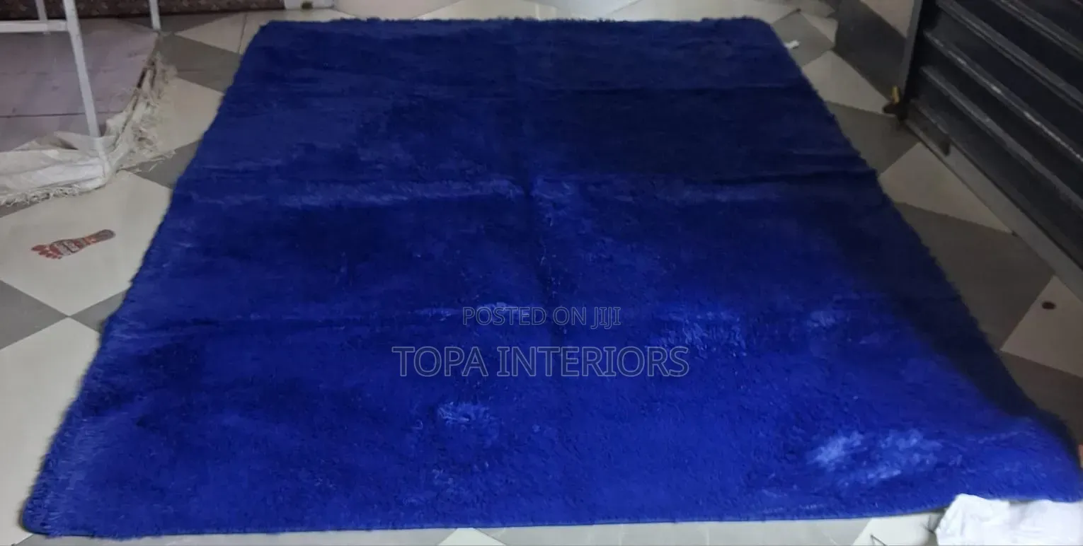 Blue Light Fluffy Area Rug Living Room Fluffy Carpets