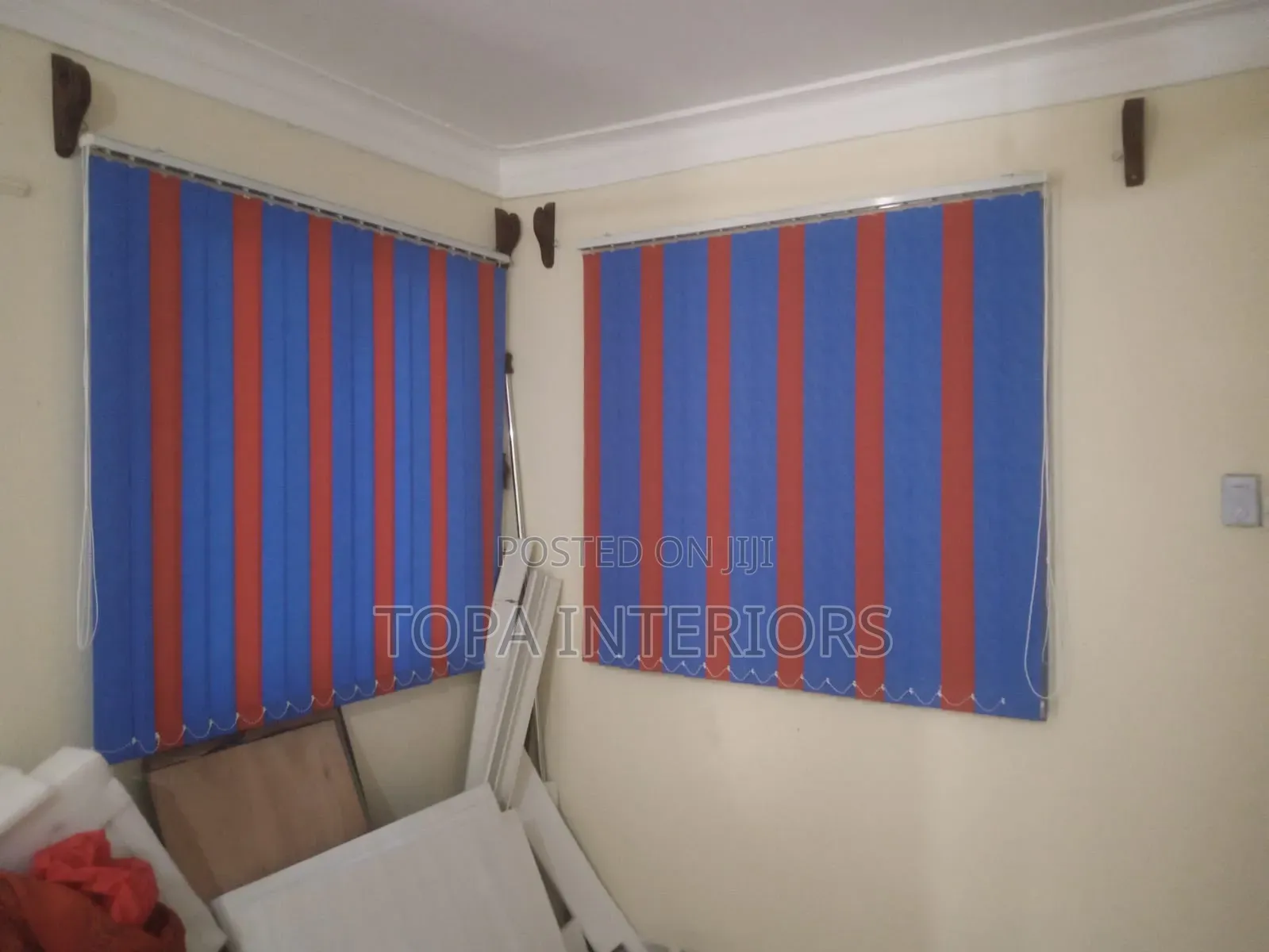Mixed Colour Office Curtains Supply and Installation