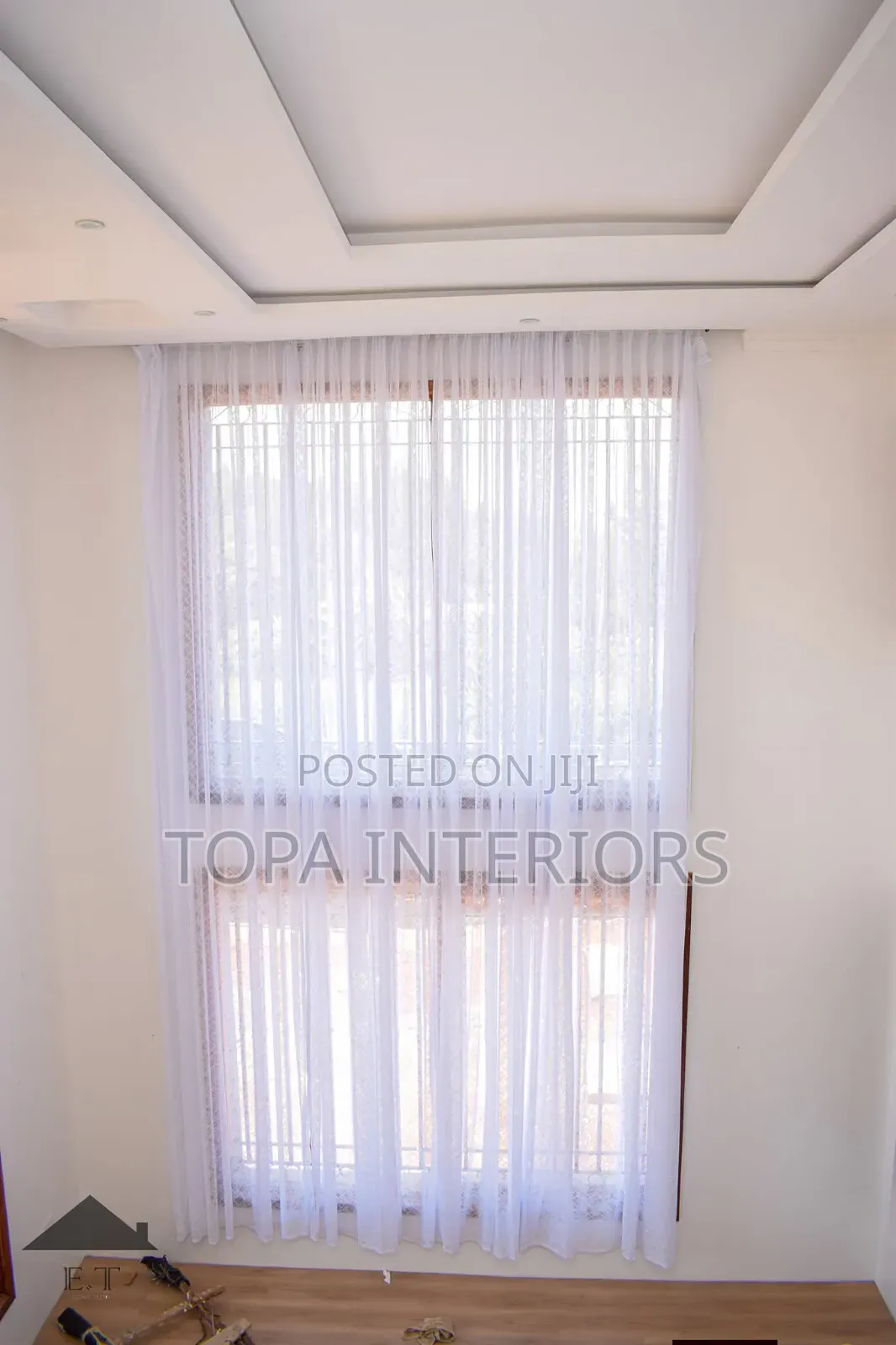 Window Netting White Sheer Curtains for Living Room and Bedroom