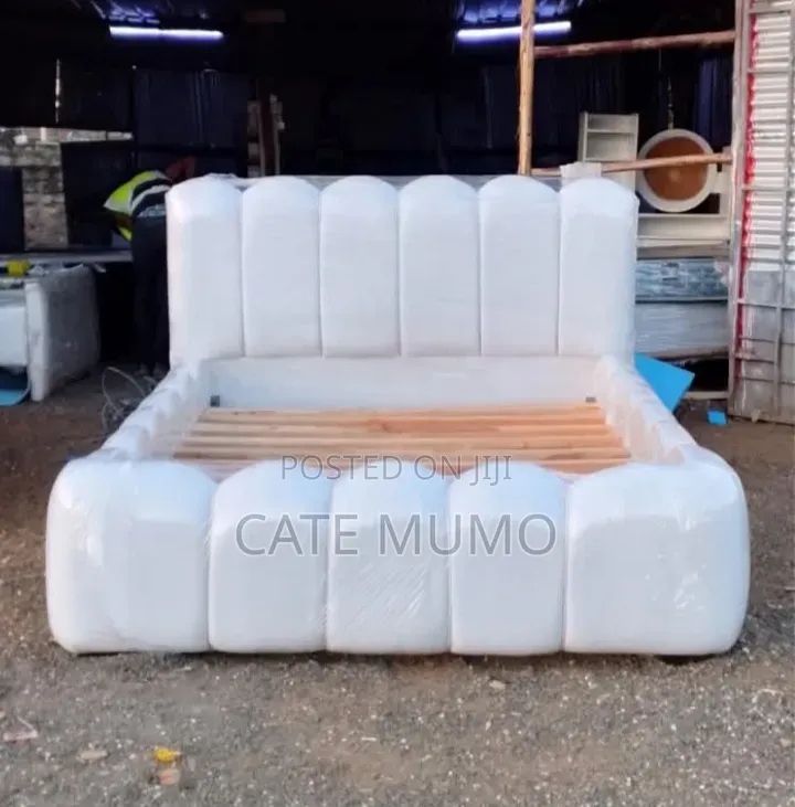A White Bubble Bed