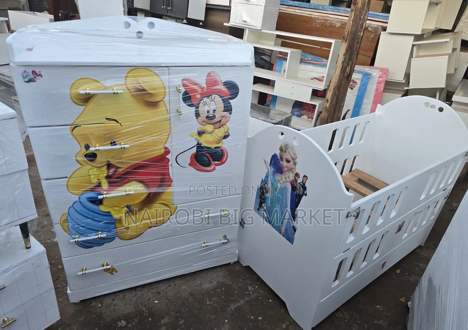 New Born Chest Drawer/Baby Wooden Wardrobe