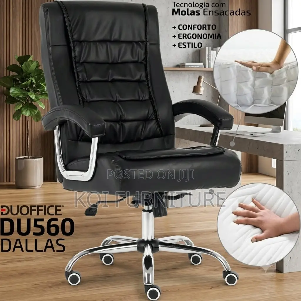 Office Chairs; Swivel Leather Backrest Office Chair