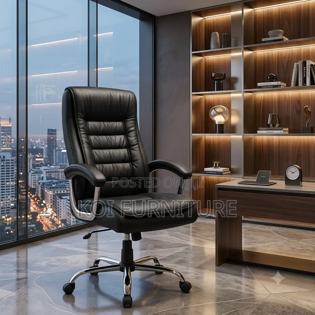 Office Chairs; Swivel Leather Backrest Office Chair