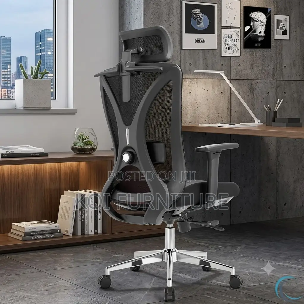 Office Chairs; Ergonomic Office Chair With Blue Style Backrest