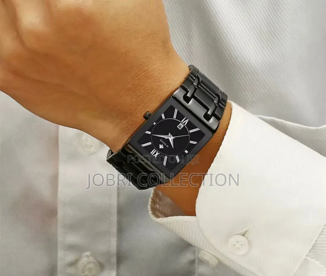 Black Wwoor Mens Square Face Watch