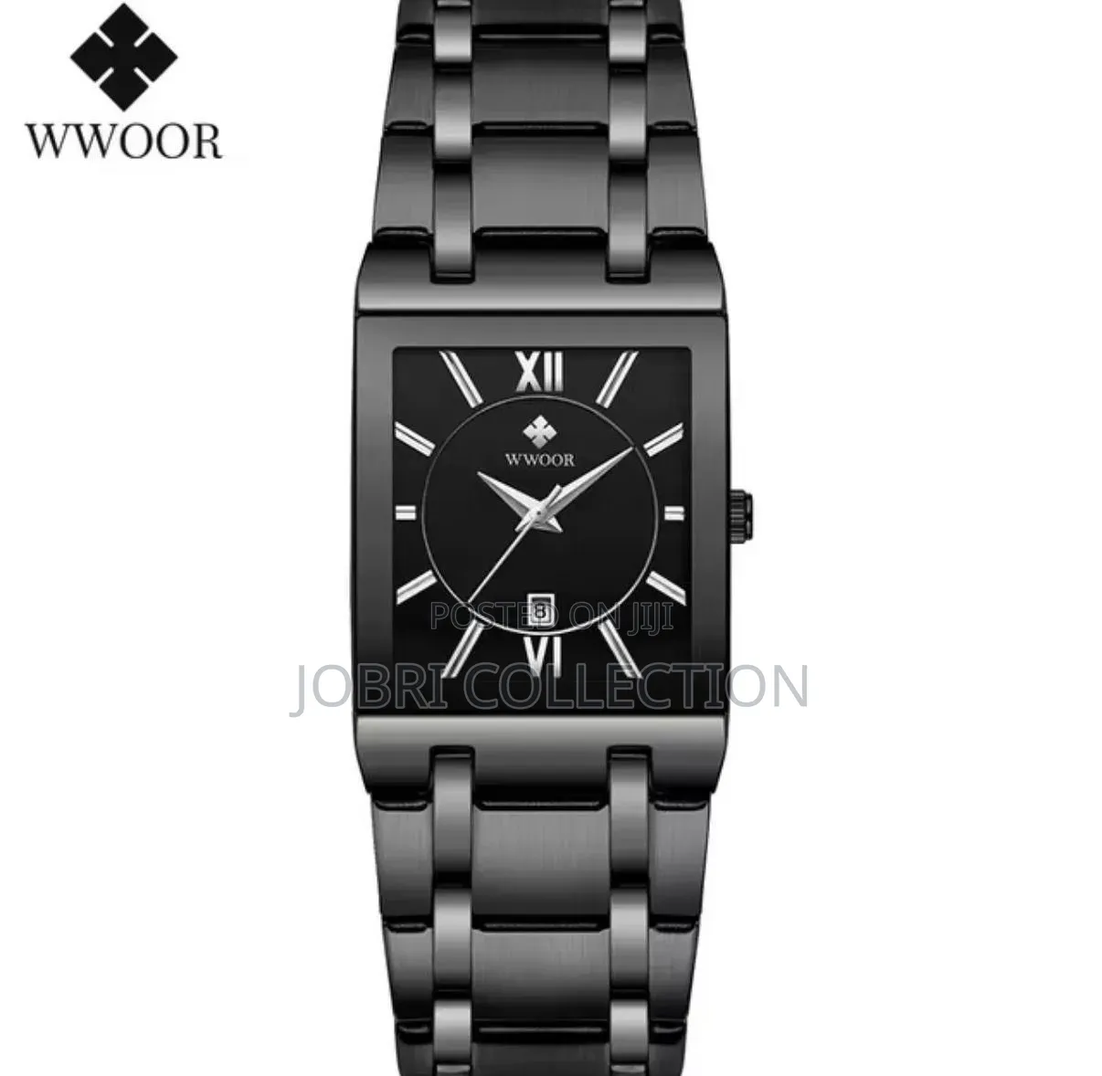 Black Wwoor Mens Square Face Watch