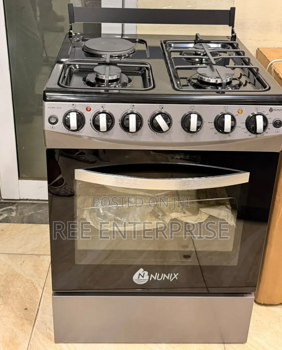 Nunix 60 by 65cm Model 665 3 Gas +1 Electric Cooker