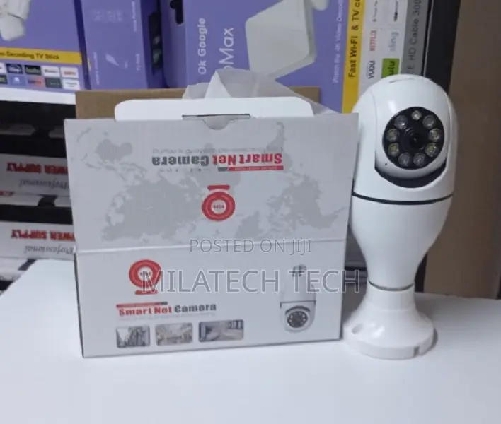 Bulb PTZ Wifi Camera – 360° Pan Tilt Wireless Security Camera