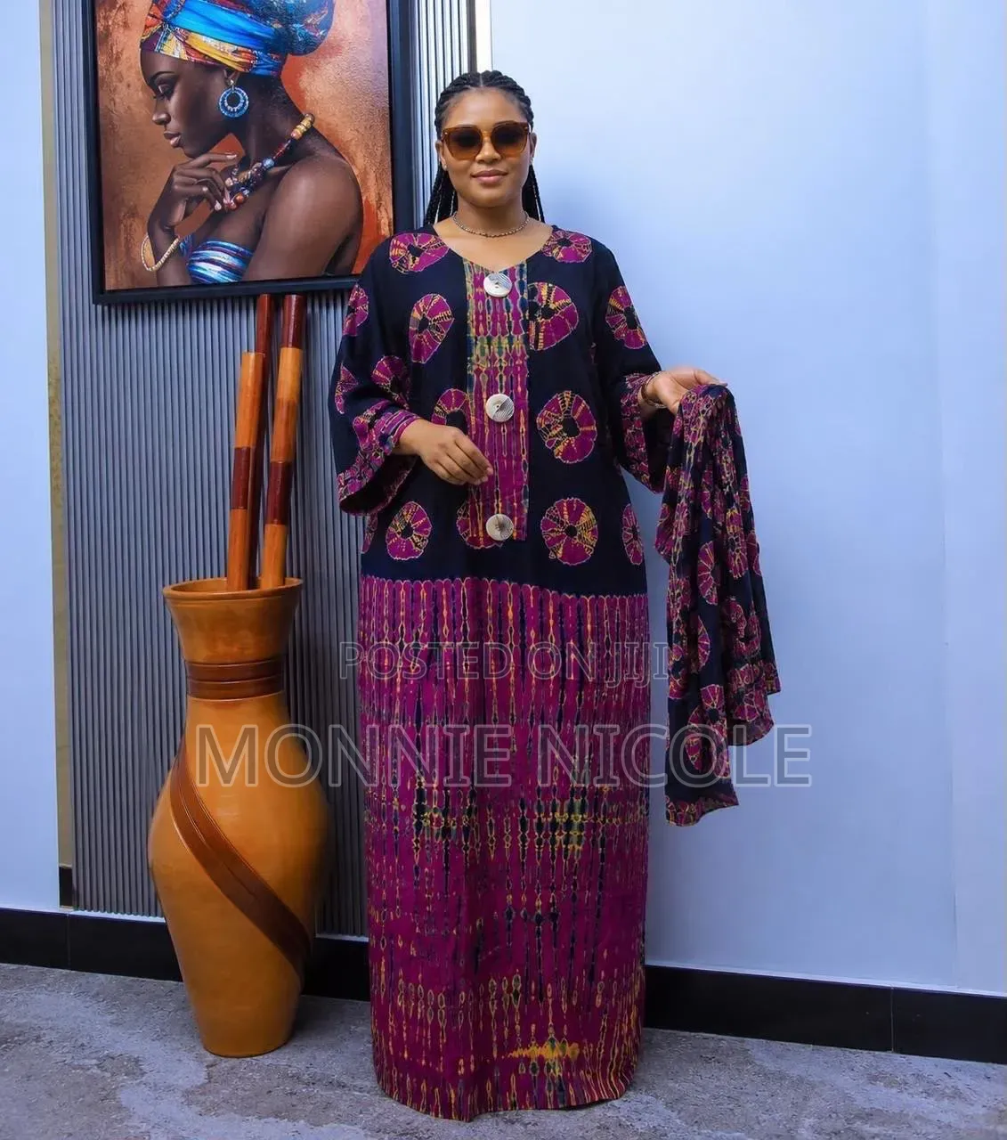 Stylish Beul Ankara Print Viscose Dress