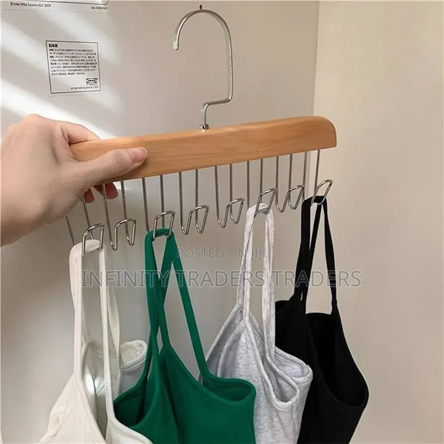 Wooden Plank 8 Hook Hanger