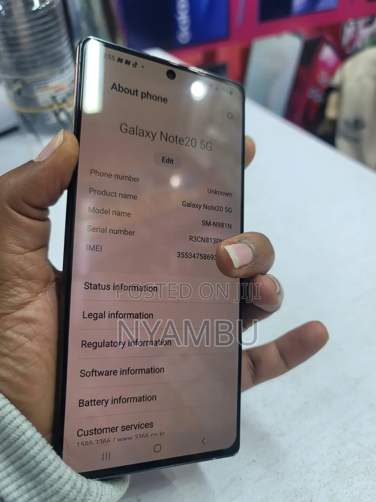 Samsung Galaxy Note 20 5G 256 GB Black