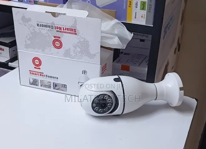 1080p Smart Bulb Camera – 360° PTZ Wireless Security Camera