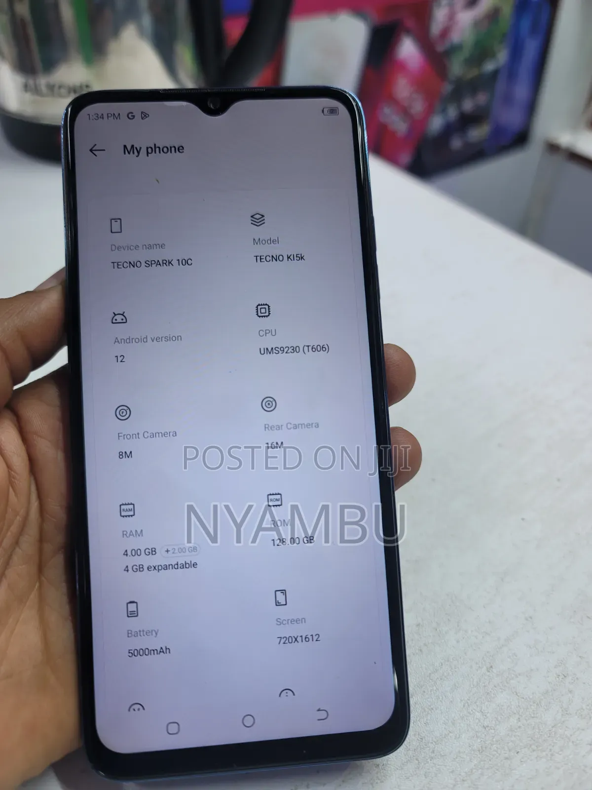 Tecno Spark 10C 128 GB Blue