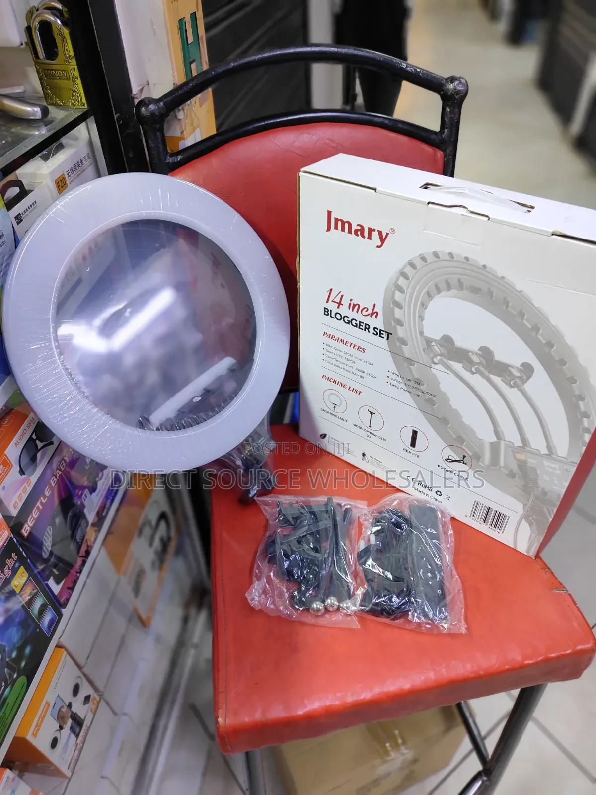 J Mary 14-inch Led Ring Light With Adjustable Tripod Stand