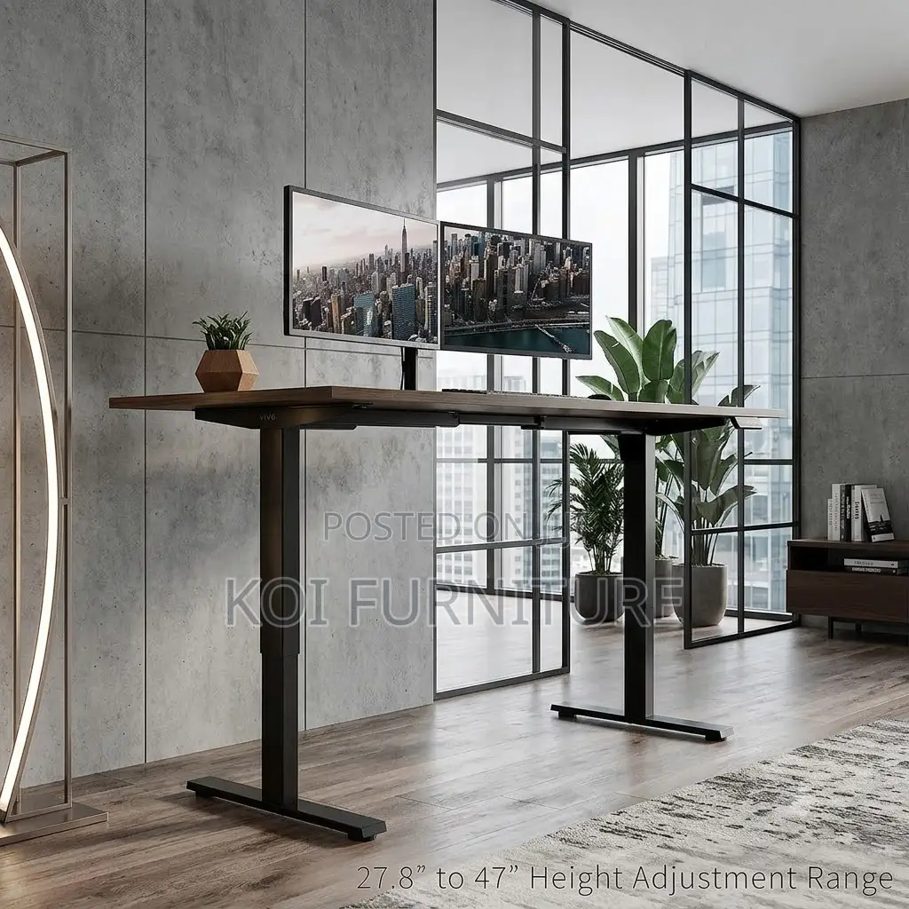 Office Desk; 1.2 Meters Electric Adjustable Computer Geezore Desk