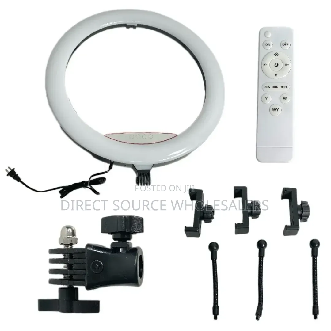 Professional 18" Ring Light With Tripod Phone Holder
