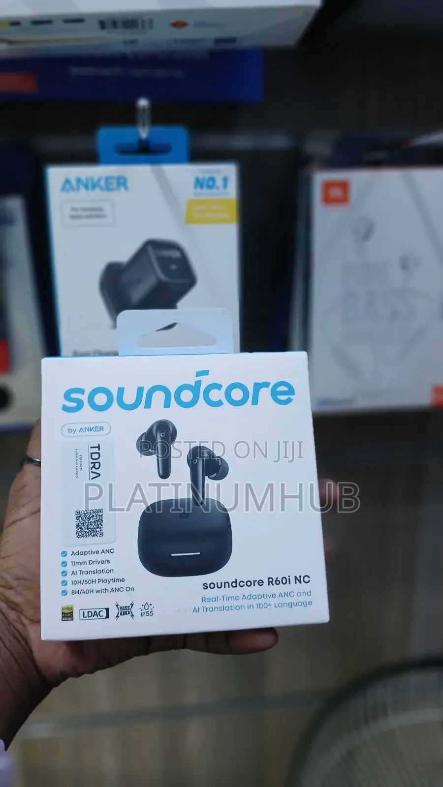 R60i Noise Cancelling Earbuds Black