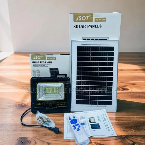 Light Control 100w Watts Outdoor Security Led Solar Flood Light
