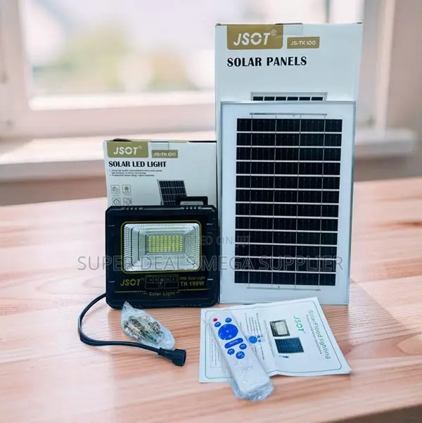 Remote Control 100w Watts Outdoor Security Led Solar Flood Light