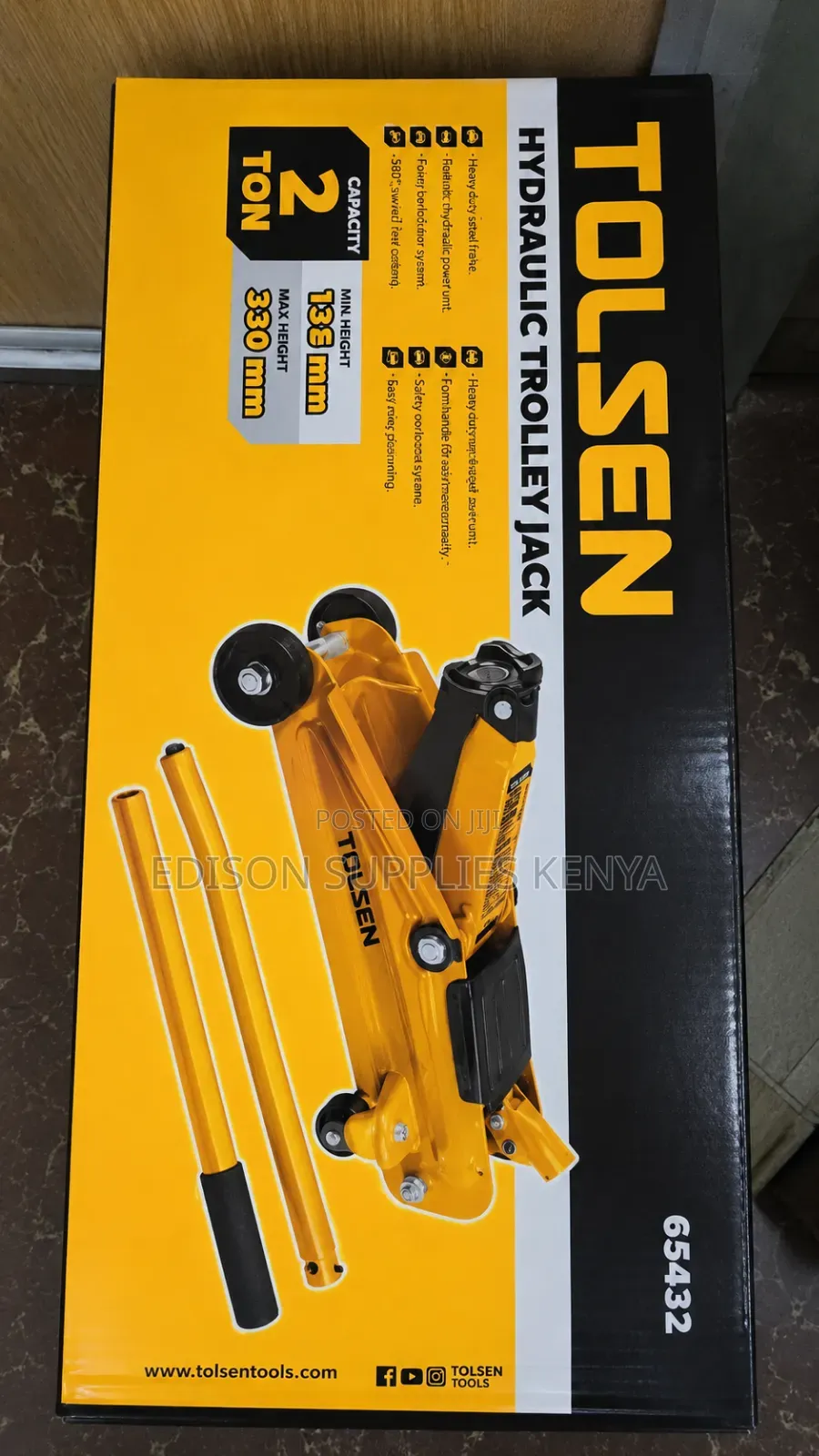 Floor Jack 2tons Tolsen Hydraulic Trolley Jacks 2 Tonnes Car Lifting