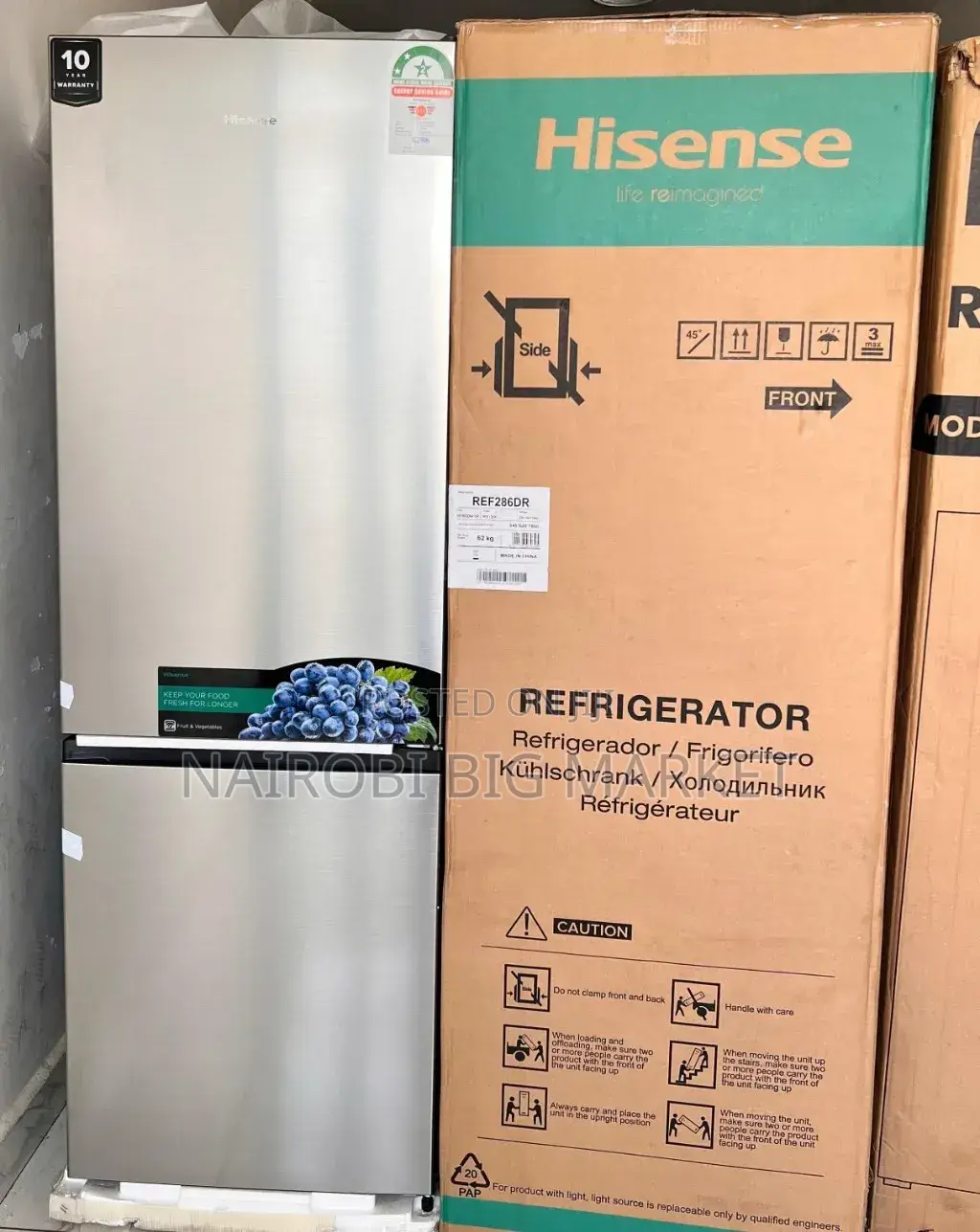 Hisense Fridge 292litres With Bottom Load Freezer
