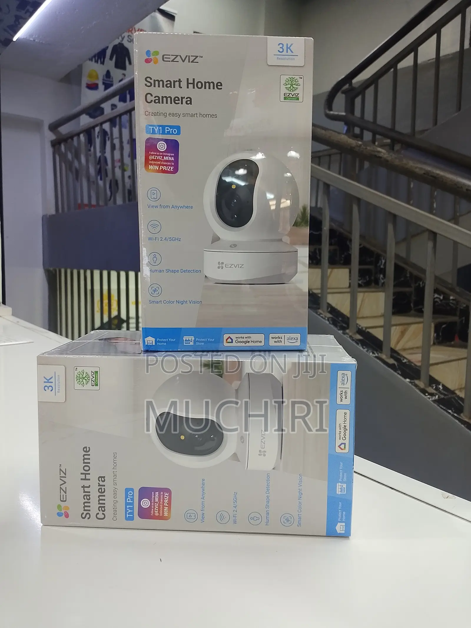 5mp Ezviz Ty1 Pro 1 Full Hd Wi-Fi Camera With Colored Night Vision