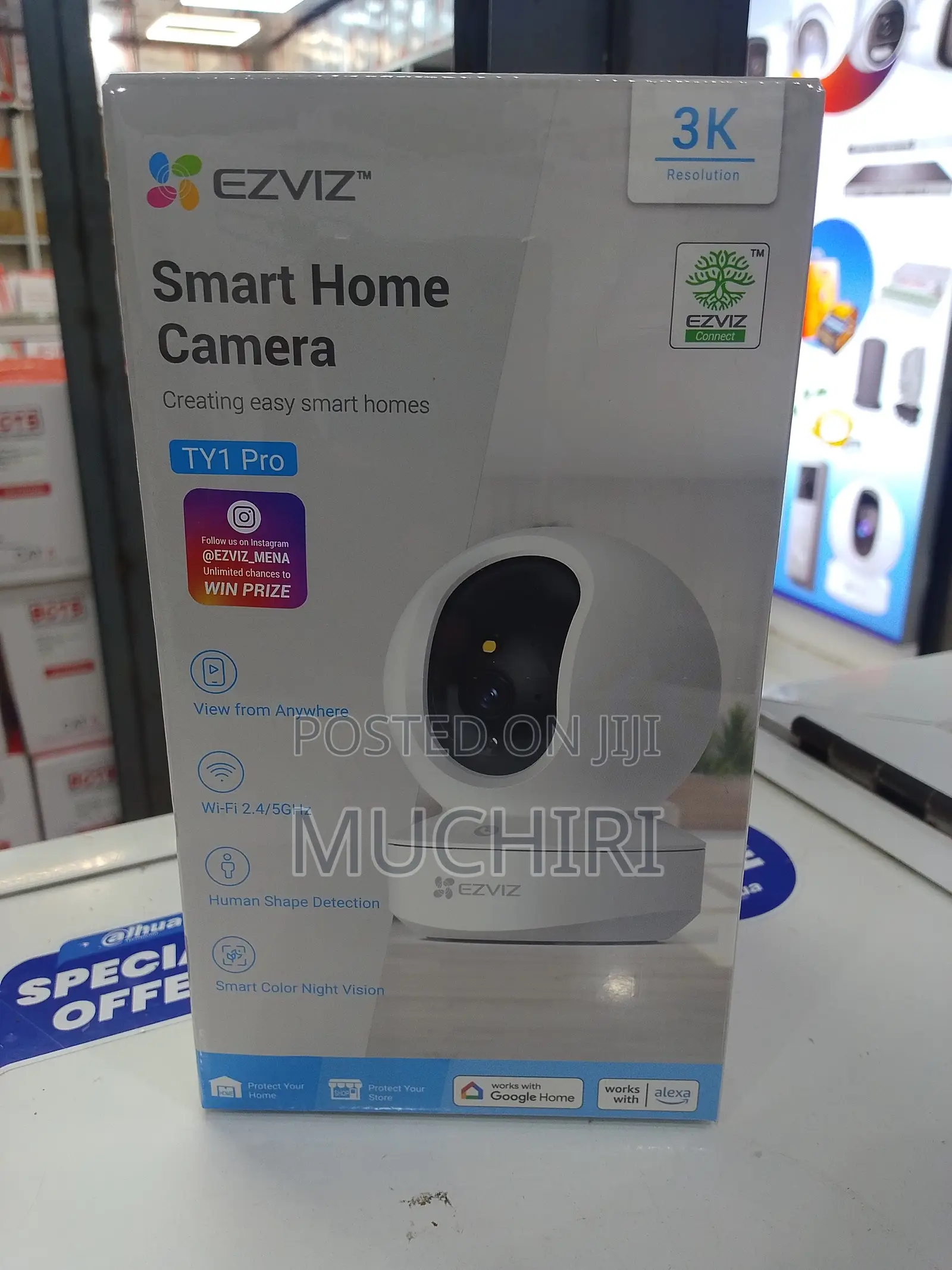 Ezviz Ty1 Pro Pan Tilt Camera Indoor Wifi CCTV 5mp/