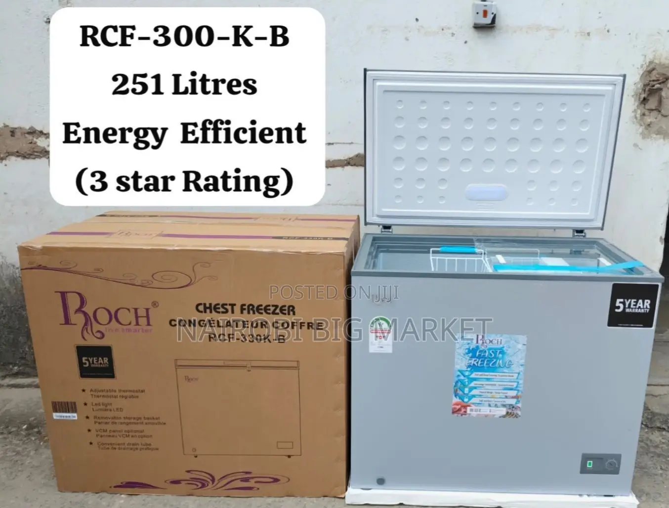 Roch 251litres Chest Freezer