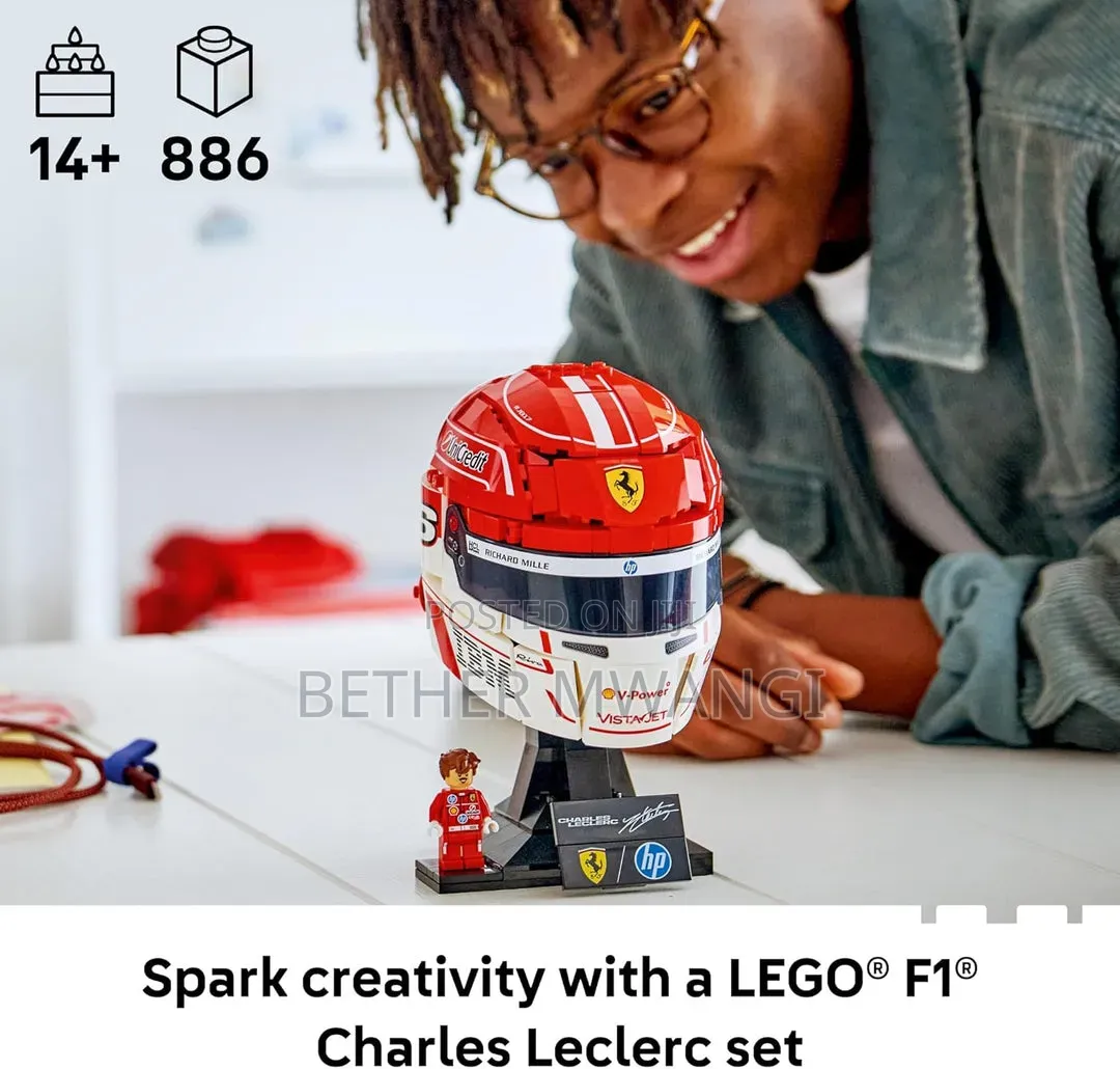 Lego F1 Scuderia Ferrari Hp Charles Leclerc Helmet