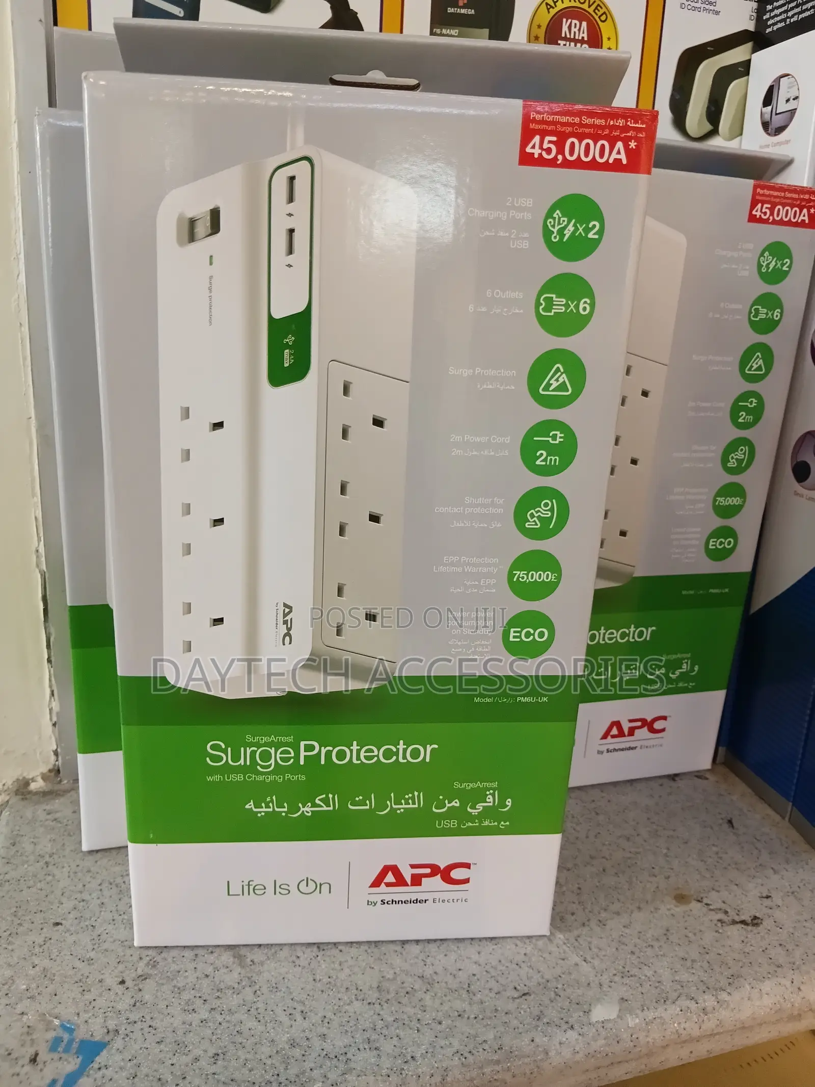 Apc Power Surge Protector Power Extensions With Usb Port.