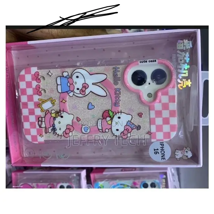 Cute Cartoon Tpu Case for Apple iPhone 16 in My Melody Pink - Slim,