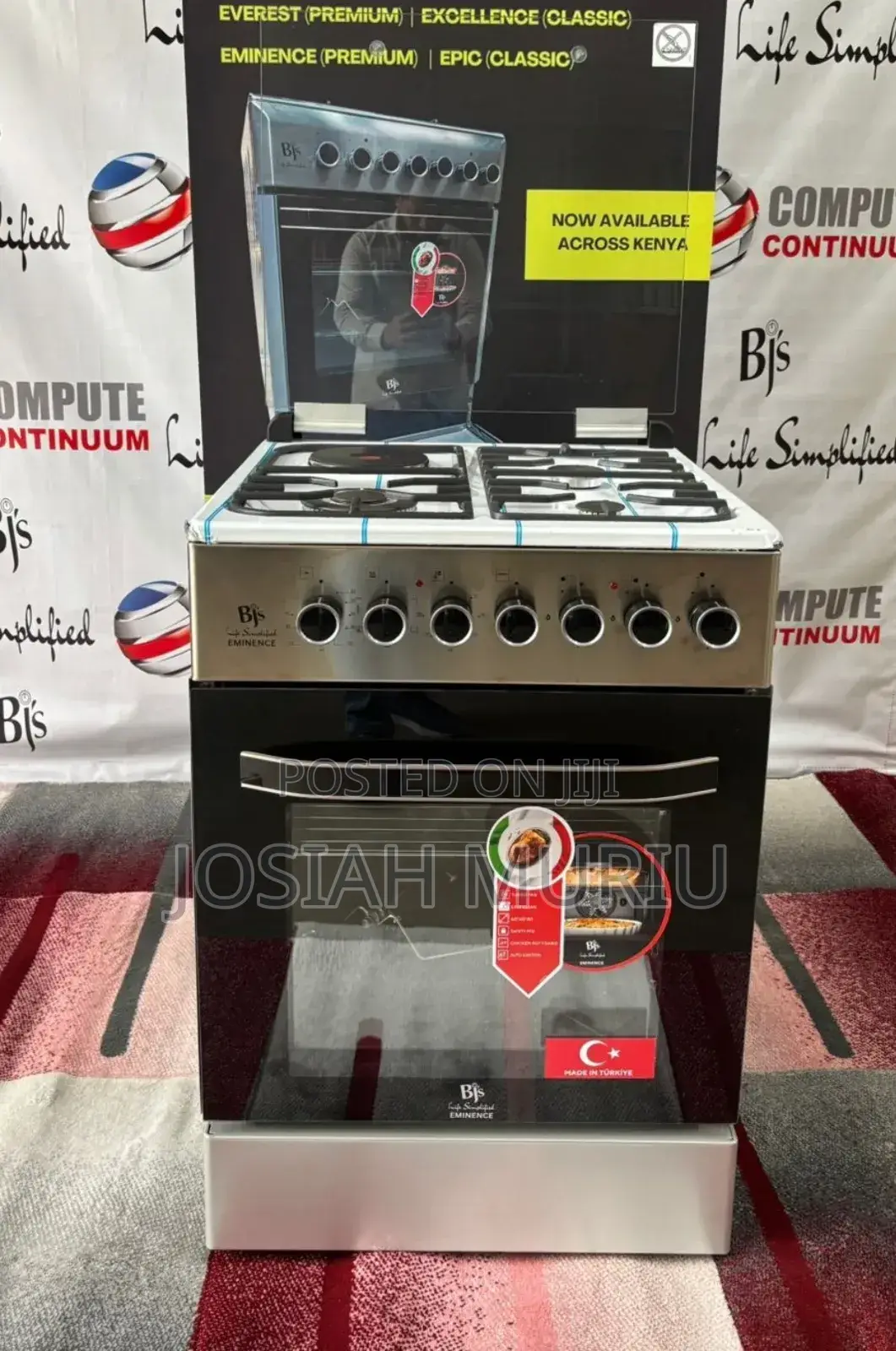 BJS 60by60 Cooker Eminence Inox