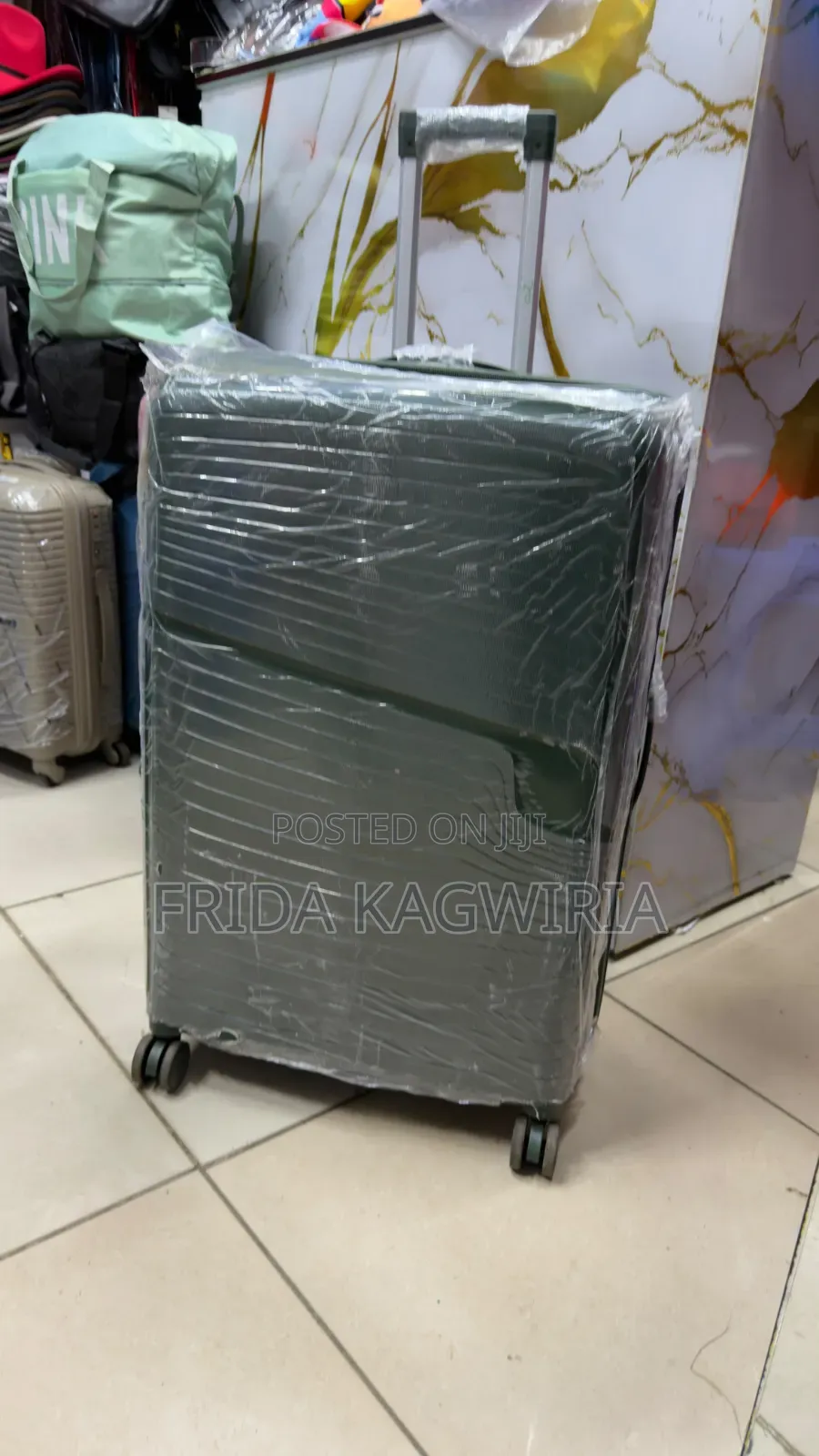 Xl Large Rubber Suitcase Height 75cm